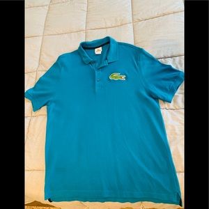 Big Logo Lacoste Pique Polo Shirt